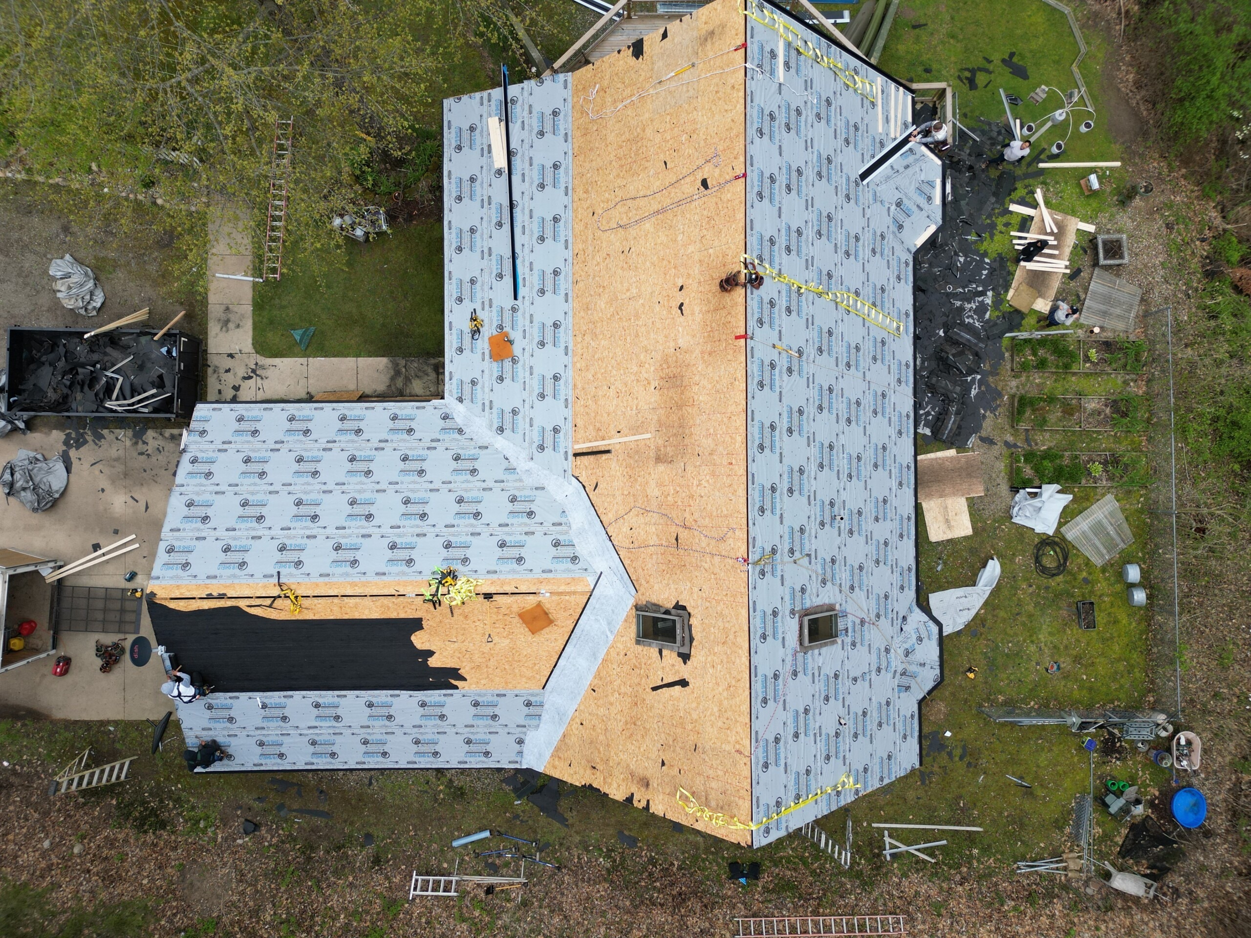 Roof Repairs 4 Roof Monkey USA Goshen, IN Goshen residential metal roof in progress