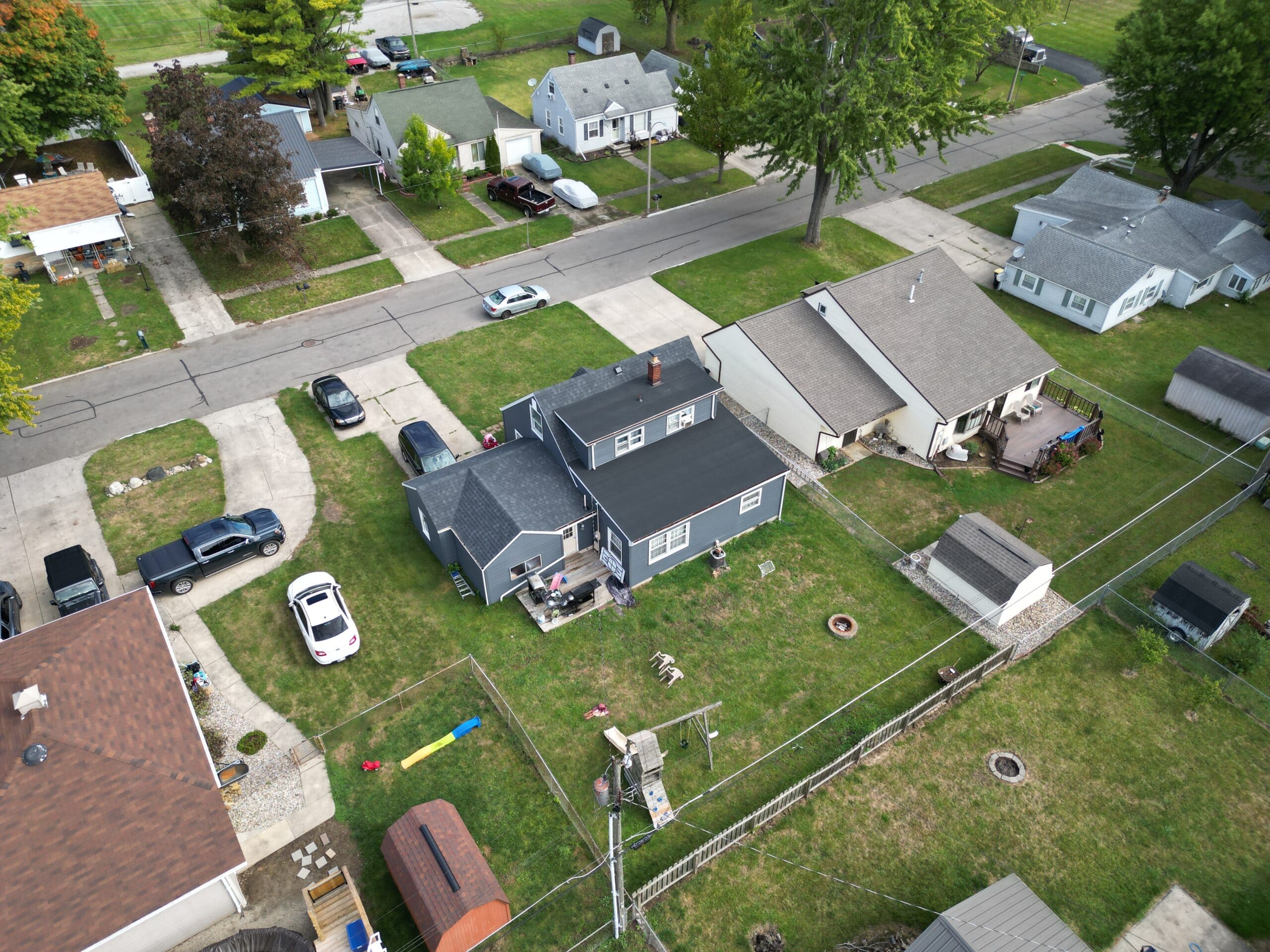 flat residential roof Goshen IN