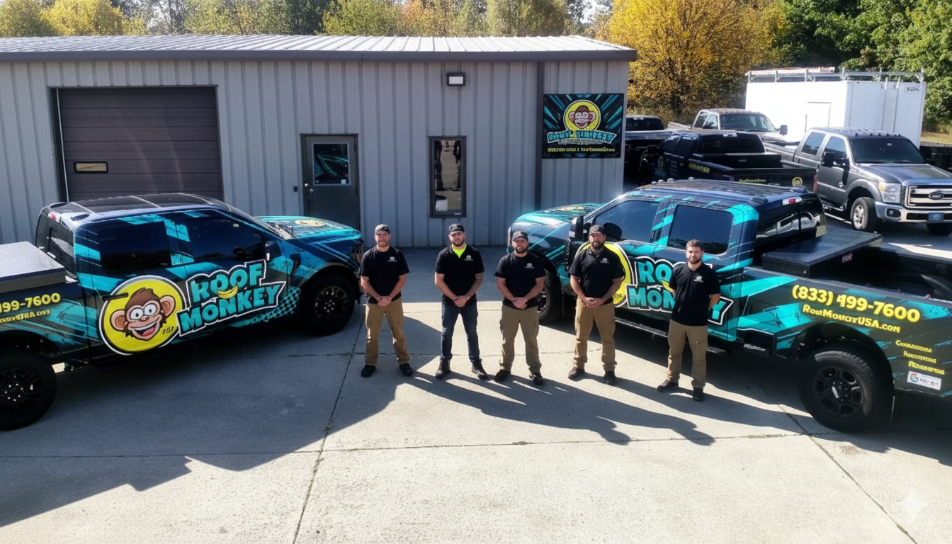 Roof Monkey USA, Goshen Indiana Roofing Contractor team photo